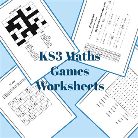 8 Printable Maths Games And Worksheets For Ks3
