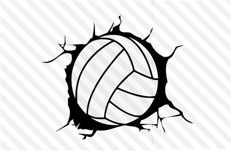 Volleyball Design Svg Dxf Vector Logo Graphic By Johanruartist
