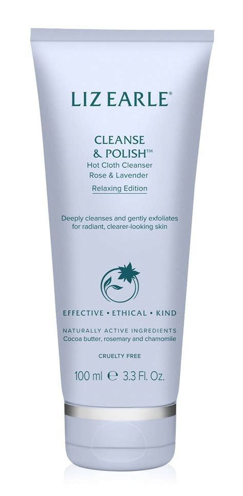 Liz Earle Cleanse And Polish Hot Cloth Cleanser Rose And Lavender Relaxing Ed 100ml Ebay