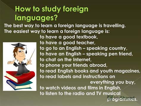 The Best Way Of Learning A Foreign Language Essay