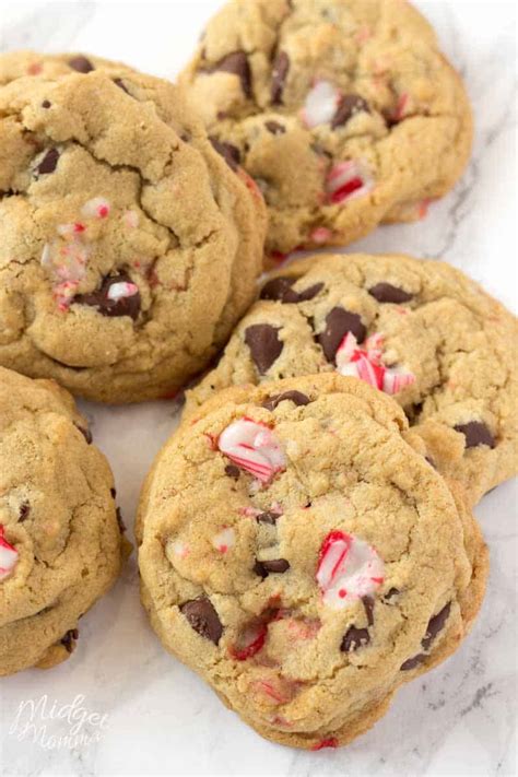 Peppermint Chocolate Chip Cookies Recipe • Midgetmomma