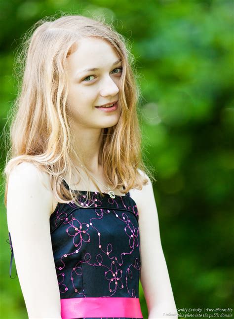 Photo Of A 14 Year Old Blond Girl Photographed In June 2015 Portrait 22