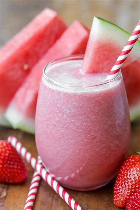Naturally sweetened watermelon smoothie that is refreshing and under