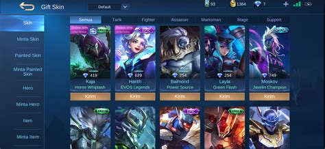 We would like to show you a description here but the site won't allow us. Cara Kirim Skin ML Ke Teman di Mobile Legends, Mudah ...