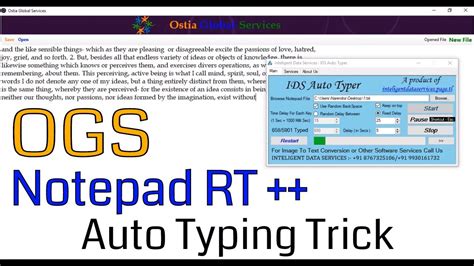 Copy Paste Trick In Data Entry Work Using Ids Auto Typer Ogs Notepad