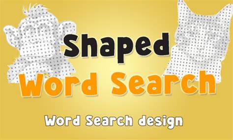 Create Shaped Word Searches For Your Books By Bookishcraig Fiverr