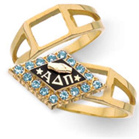 Follow their code on github. HJGreek | Alpha Delta Pi Jewelry | Rings | Pin-on Badge Ring