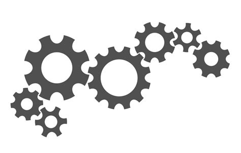 Creative Vector Gears Png Free Download Png Mart