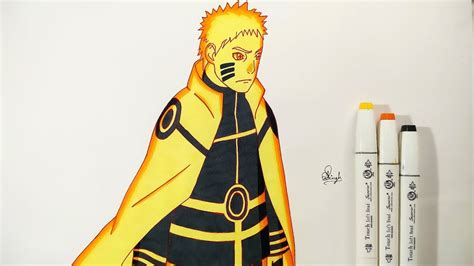 How To Draw Naruto Hokage Bijuu Mode Step By Step