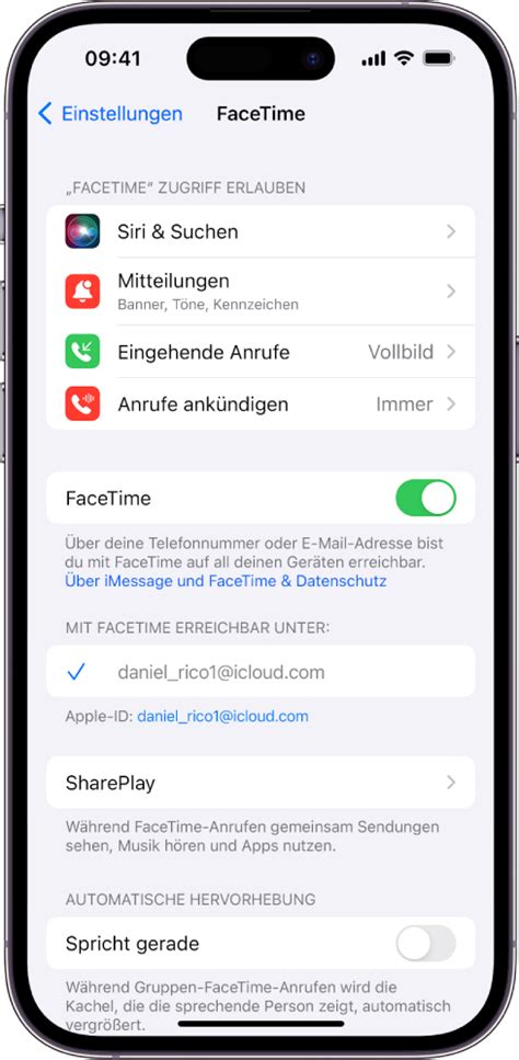 Einführung In Die App „facetime Auf Dem Iphone Apple Support De