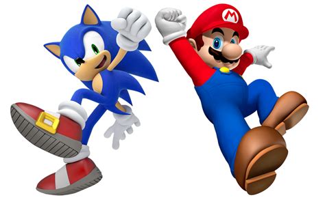 Super Mario And Sonic The Hedgehog By Banjo2015 On Deviantart
