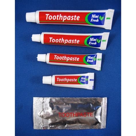 Generic Hotel Toothpaste Tube And Sachet 10pcs Per Order Shopee