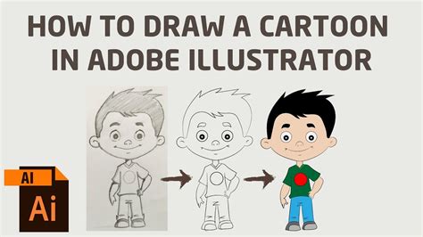 How To Draw A Cartoon Character In Adobe Illustrator Drawing Tutor
