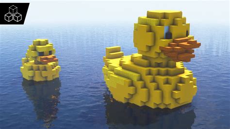 How To Build The Cutest Rubber Ducks In Minecraft Tutorial Youtube