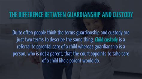 Difference Between Custody And Guardianship Youtube