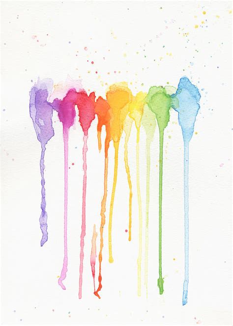 Rainbow Color Painting By Kathleen Wong Pixels