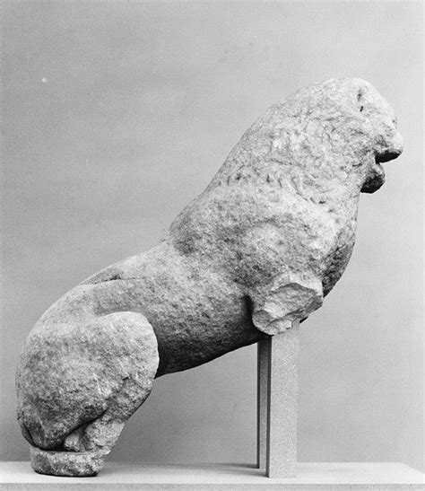 Marble Statue Of A Seated Lion East Greek Or Lydian Archaic The