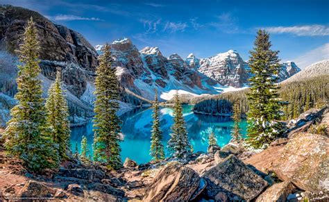 Download Wallpaper Moraine Banff National Park Canada Lake Free