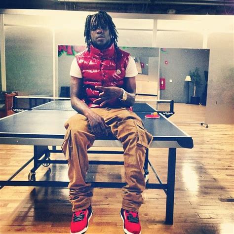 Chief Keef Wearing Red Moncler Tib Quilted Down Vest In 2023 Chief
