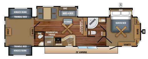 Travel Trailers With Bunk Beds Floor Plans Sontolo