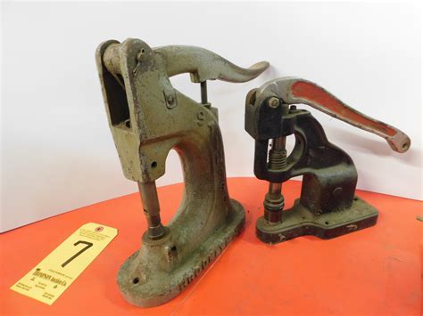 Stimpson 405 Eyelet Press And Hand Press