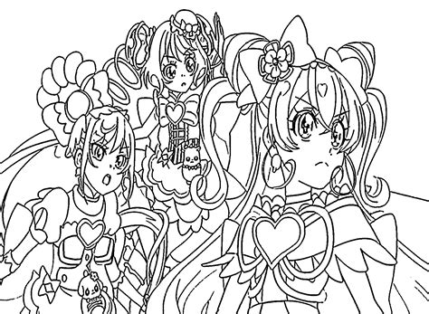 Printable Delicious Party Pretty Cure Coloring Page Free Printable