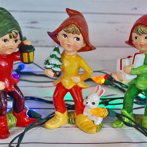 See more ideas about elven, architecture, elven city. Adorable vintage Homeco/Home Interiors Christmas Elves ...