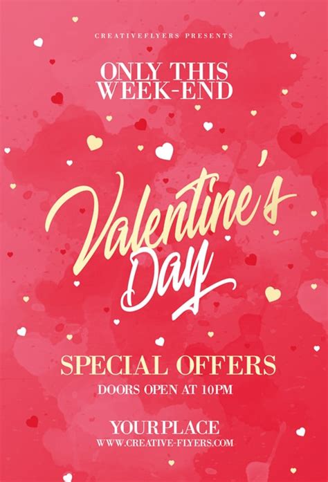 Valentines Day Special Offer Flyer Creative Flyers