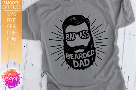 Download Badass Bearded Dad - SVG File - Debbie Does Design