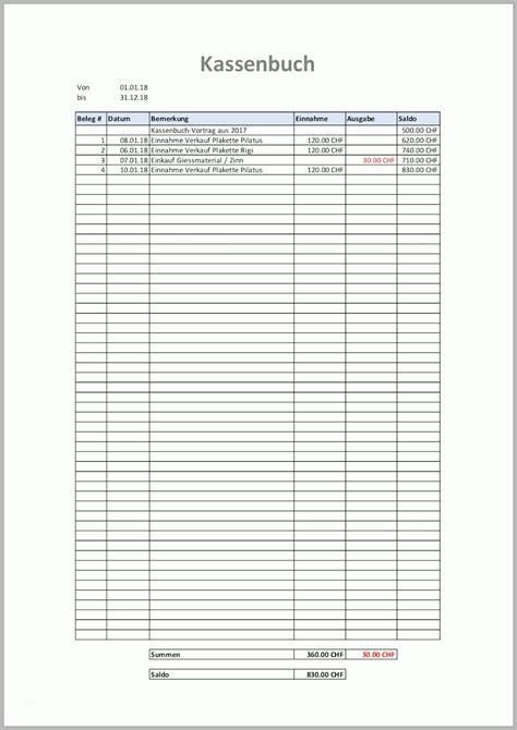 Kassenbuch vorlage im excel format: Modisch Kassenbuch Vorlage Schweiz Kostenlose Excel Vorlagen | Bibliothek Kostenlose Vorlagen