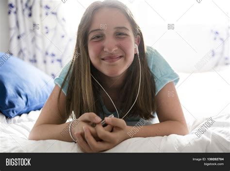 Pre Teen Girl Relaxing Image And Photo Free Trial Bigstock