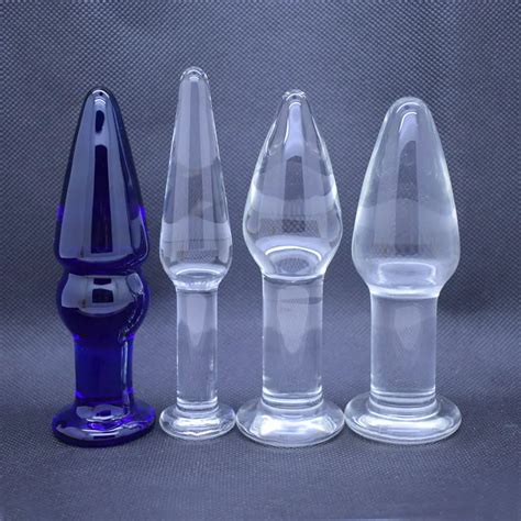 Glass Butt Plug Anal Beads Crystal Dildo Artificial Male Penis Masturbator Adult Products Sex