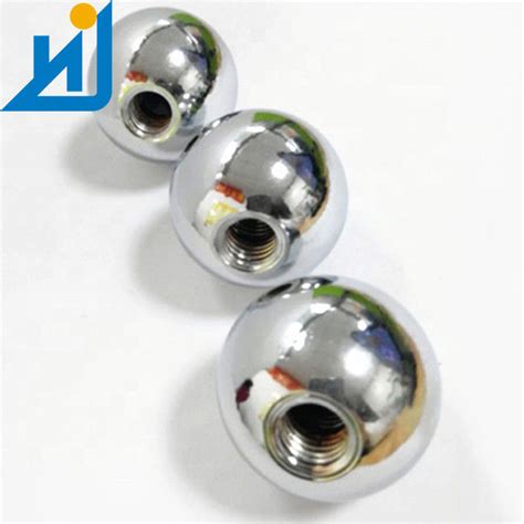 Drilled Solid Steel Ball With M8 Thru Hole Threaded Metal Steel Balls