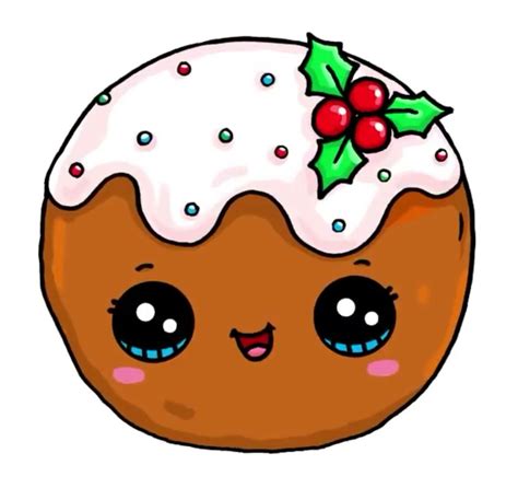 Christmas Cookies Kawaii Tekeningen Kawaii Doodles Kawaii Kunst