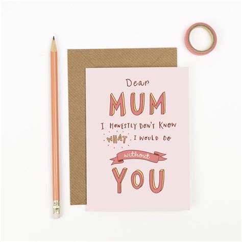 Thank You Mum Card By Jen Roffe