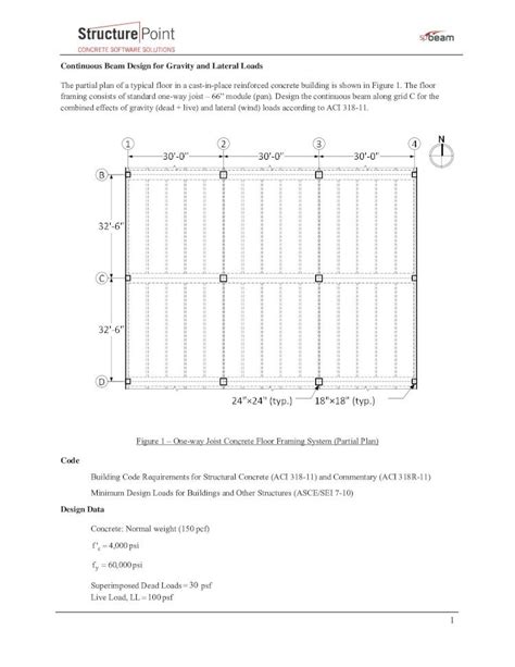 Pdf Continuous Beam Design For Gravity And Lateral Loads · 4 D