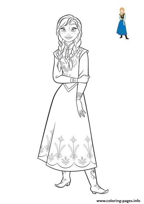 Frozen Anna Coloring Book 2018 Coloring Pages Printable