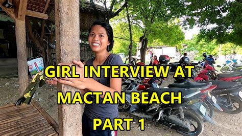 Girl Interview At Mactan Beach Cebu Philippines Youtube