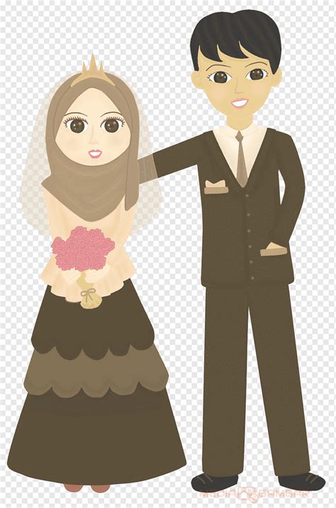 Ya, hal inipun sering juga dilakukan seseorang seniman yang ingin mencurahkan ekspresi dan pikirannya ke dalam gambar. Gambar kartun pernikahan muslimah ke 10 - MediaGambar.com