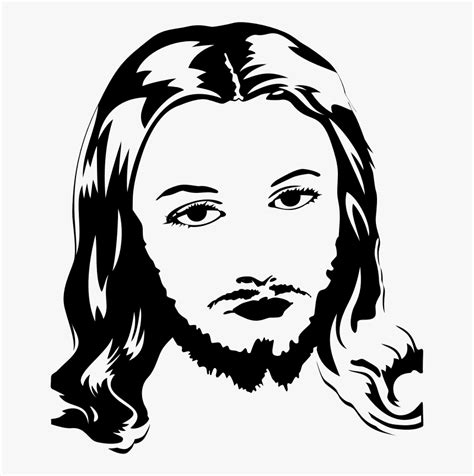 Jesus Christ Face Silhouette Jesus Christ Face Png Transparent Png