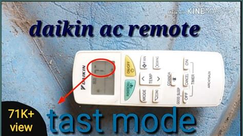 Daikin Ac Remote Test Mode Youtube