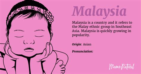 Malaysia Name Meaning Origin Popularity Girl Names Like Malaysia Mama Natural