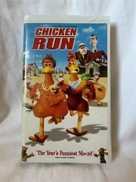 Chicken Run Vhs Clamshell Dreamworks Mel Gibson Picclick