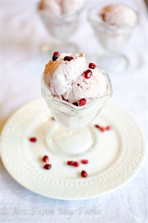 Creamy Pomegranate Ice Cream The Perfect Blend Of Tart And Sweet This