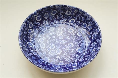 Maybe you would like to learn more about one of these? vintage Japan chintz china bowl, cobalt blue and white ...