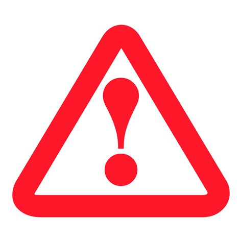 Red Hazard Warning Sign On Transparent Background 17178088 PNG