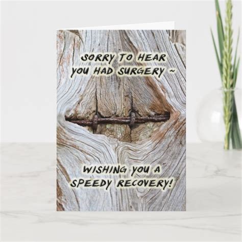 Speedy Recovery From Surgery Greeting Card