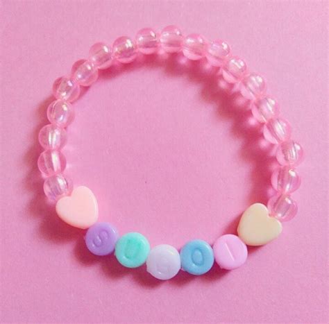 Pastel Fairy Kei Bracelet Kawaii Stars Kawaii Tsundere Etsy