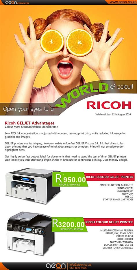 Ricoh sp 3600dn office printer monochrome black only. 20160801-Ricoh printers - AeoN Computer Kimberley