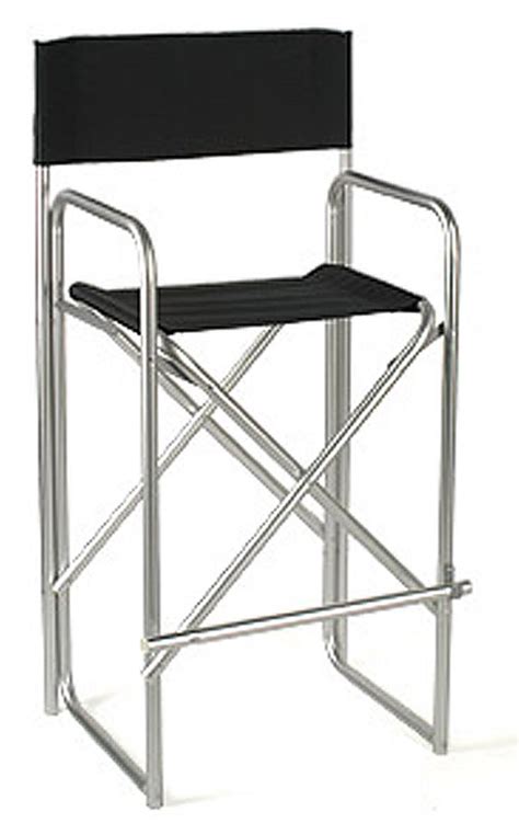 Tall Metal Folding Directors Chair 31 Seat Height